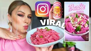 I made Instagram VIRAL RECIPES  BARBIE PASTA