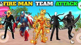 Fire Man Team Attack On Rope Hero Vice Town