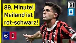 Spannung bis zum Schluss im Derby di Milano Inter Mailand - AC Mailand  Serie A  DAZN Highlihgts