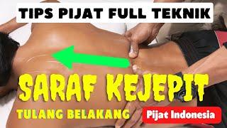 Pasien Saraf Terjepit Tulang Belakang Tips Pijat Full Body Treatment @PijatIndonesia
