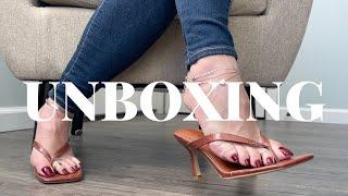 High Heel Thong Sandals Unboxing & Review  2022 Fall Fashion Essentials