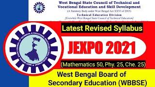 JEXPO 2021 SYLLABUS Mathematics 50+ Physics 25 + Chemistry 25