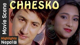 Archana Paneru ले गरिन Friendship - Nepali Movie CHHESKO Scene Ft. Archana Paneru Rajan Karki