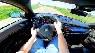 Alfa Romeo Giulietta 1.75 Tbi 235HP Manual 2011 POV Test Drive & Acceleration 0-100