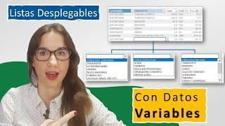 Crear una Lista Desplegable con Datos que VARÍEN dependiendo de lo que tenga una celda en EXCEL.