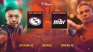 Evil Geniuses vs Made in Brazil - VCT Americas Stage 2 - W4D2 - Map 1