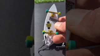 UPGRADED DIY FINGER SURF SKATE #fingerboard #lcboards #fingerboarding #skate #skateboard #diy