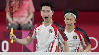 Kevin Sanjaya Sukamuljo Marcus Fernaldi Gideon vs Aaron Chia Soh Wooi Yik  Olimpiade 2021