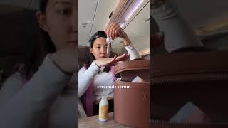 m updated #skincare routine for long flights