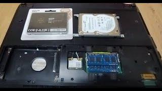 Asus k53sd установка SSD и замена DVD на HDD