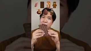 EATING RANDOM BROWN COLOR FOOD  #asmr #shorts #mukbang