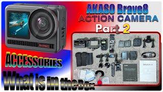AKASO Brave 8 Accessories Explanation full Review
