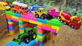 Bridge Construction Vehicles Dump Trucks Blocks Toys