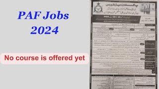 Pakistan Air Force PAF Airman Latest Jobs 2024