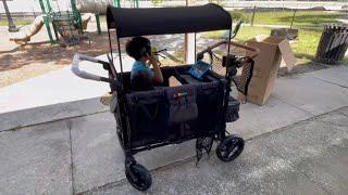 JOYMOR 4 Seater Wagon is a WONDERFOLD W4 Luxe ￼Stroller killer Price & Accessories Unboxing￼$649.99