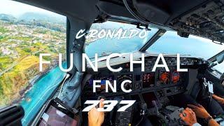 C.RONALDO FUNCHAL  BOEING 737 LANDING 4K