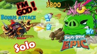 Angry Birds Epic Gameplay Dangers From The Deep Bomb Solo Defeat The World Boss