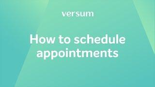 How to schedule appointments in Versum salon software - basics