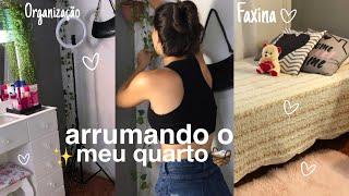 ARRUMANDO MEU QUARTO  faxina pesada organização limpeza tour