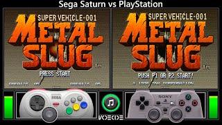 Metal Slug Sega Saturn vs PlayStation Gameplay Comparison