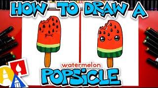 How To Draw A Funny Watermelon Popsicle