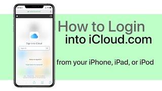 How to Login Into iCloud.com on iPhone or iPad