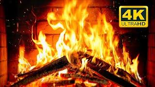  Cozy Fireplace 4K 12 HOURS. Fireplace with Crackling Fire Sounds. Crackling Fireplace 4K