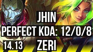 JHIN & Leona vs ZERI & Rell ADC  1208 Legendary 1100+ games  VN Challenger  14.13