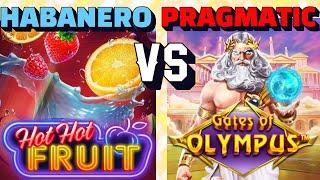 Habanero Hot Hot Fruit Vs Pragmatic Play Gates of Olympus Zeus Gives Us the Biggest Tumble Ever