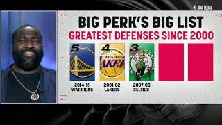 Kendrick Perkins BIG LIST of Greatest Defensive NBA Teams Since 2000  NBA Today