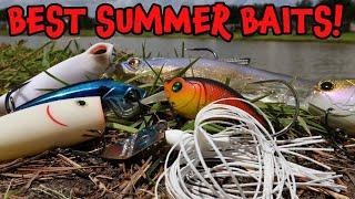 Best Baits for SUMMER Bass Fishing Ponds & Lakes