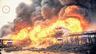 Putin is Very Angry Russian Nuclear Super Train Blown Up on Crimean Bridge By US