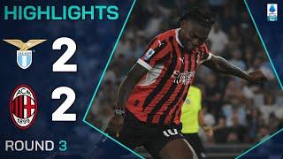 LAZIO-MILAN 2-2  HIGHLIGHTS  Leão equalises to draw Milan level  Serie A 202425