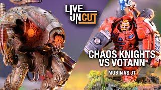 Votann vs Chaos Knights 40k Live and Uncut Battle