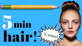 DRAWING FUN FEMALE HAIRSTYLES in 5 MINUTES #DrawingFacialFeatures​​​​ with Karen Campbell