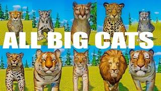 All Big Cats Speed Races in Planet Zoo The Ultimate BIG Cat Speed Races included Tiger Lion Lynx