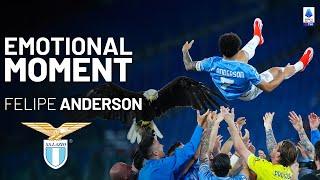 Felipe Anderson Says Goodbye to Lazio  Emotional Moment  Serie A 202324