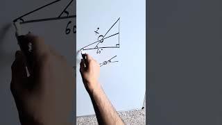 What is the measure of angle x?