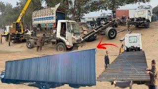 Converting 16 Feet Mini Truck into 32-Feet Long Container Complete Video