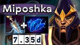 Мипошка на Сайленсере в соло убивает тройку - Miposhka Silencer 7.35 DOTA 2