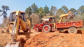 New Jcb 3dx Eco Backhoe Machine Loading Red Mud In Mahindra and Swaraj Tractor  Jcb Tractor Video