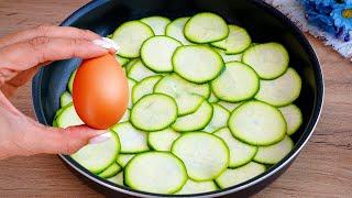You wont fry the zucchini anymore A very tasty and simple recipe for zucchini with eggs  ASMR