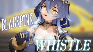 【原神Genshin Impact】レイラでBLACKPINK - WHISTLE【4K】【MMD】【カメラ配布Camera DL】