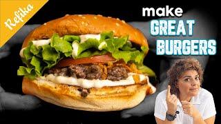 Refikas Special Burger Recipes  All Tips For The Perfect Burgers With Different Patties 