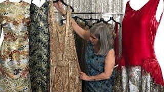 Doris’ Lamé Obsession or Collection? See her precious treasures of silvergold woven fabrics Haul