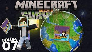 500.000 Özel Uzaydan Görülen DEVASA RESİM - Minecraft Survival #7