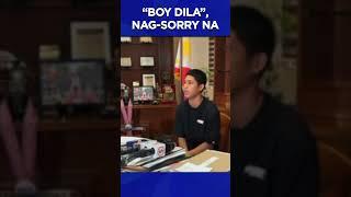 Boy Dila nag-sorry na