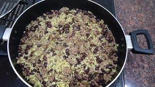 quick one pot beef and rice dinner