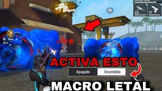 LA MEJOR MACRO OCULTA  para DAR TODO ROJO en FREEFIRE 2024 COMO ACTIVARFUNCIONA MACRO HEADSHOT