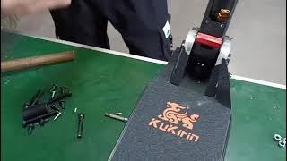 KUKIRIN S3 Pro  Square tubeFront SliderTurn SignalFolding Buckle Replace Tutorial